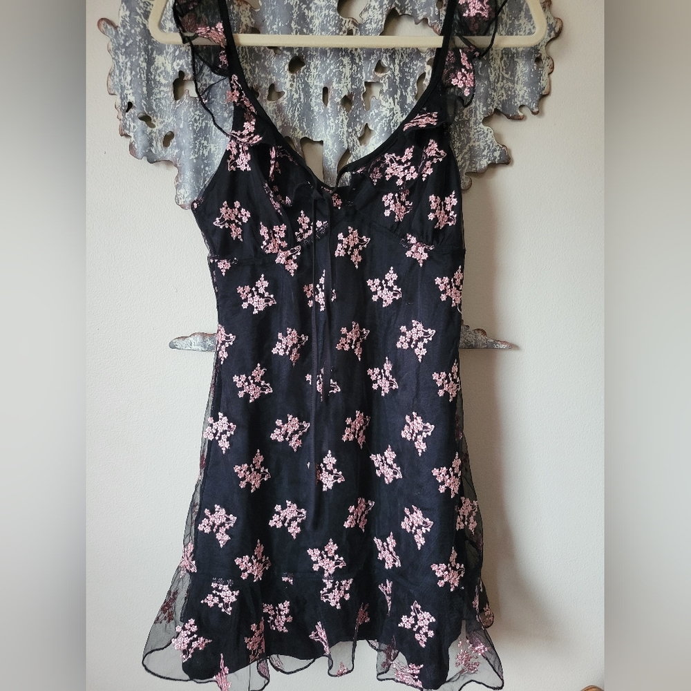 Majorelle Floral Mini Dress